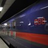 Train de nuit Nightjet des chemins de fer autrichiens en gare
