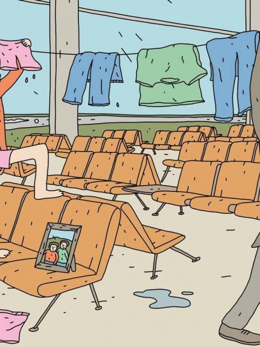 Voyageur en transit dans un aéroport international